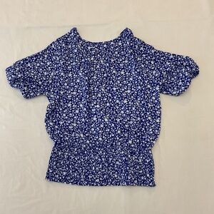 Sienna Sky Navy Floral Blouse